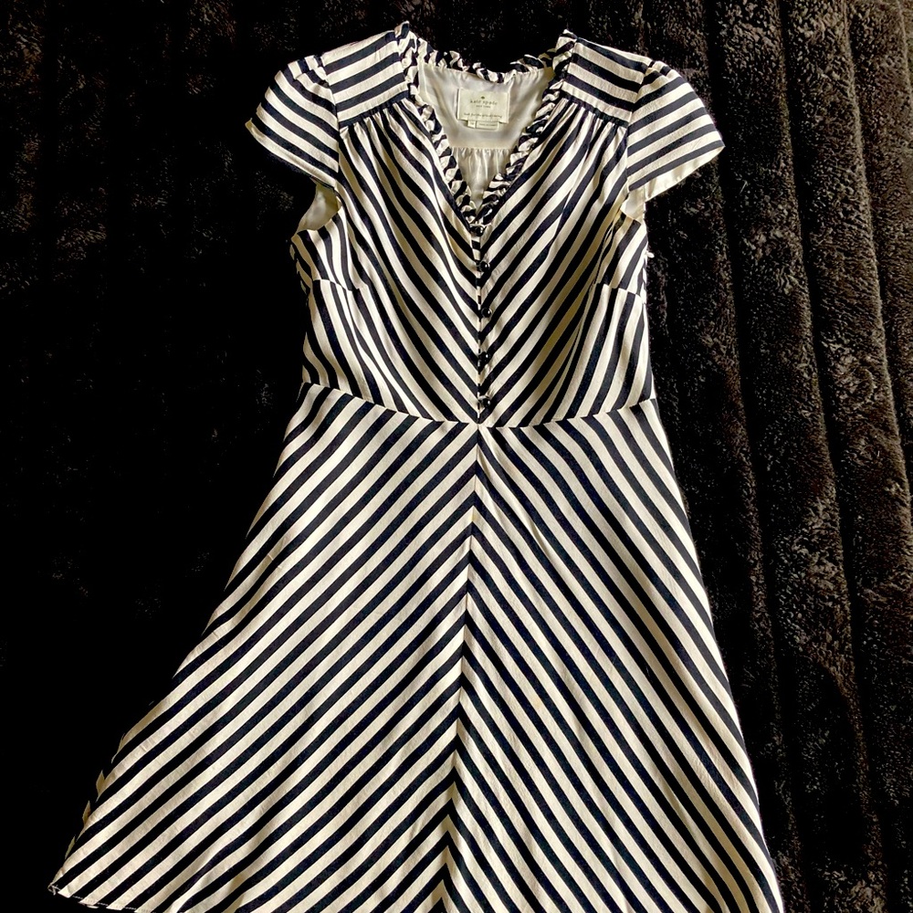 Kate Spade striped lined dress
